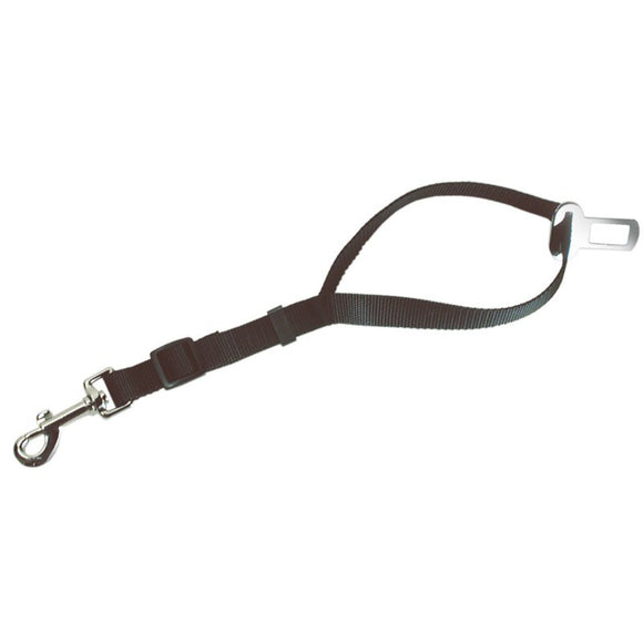 Record Adjustable Dog Car Seat Belt – Durable Safety Restraint with Secure Clip Fastening
