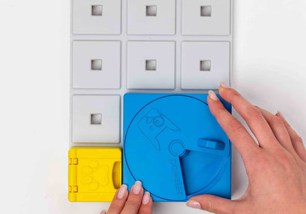 Pawzler Interactive Dog Puzzle Rainbow Set – Modular Enrichment Toy, 8-Piece Colorful Design