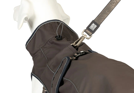 Max&Molly Matrix 2.0 Stone Dog Raincoat – Gray Waterproof Jacket, Medium Size