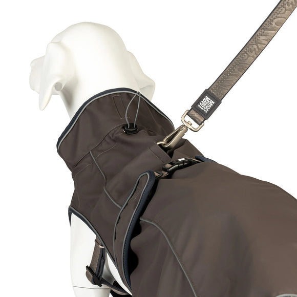Max&Molly Matrix 2.0 Stone Dog Raincoat – Gray Waterproof Jacket, Medium Size