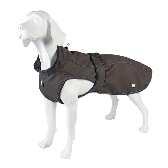 Max&Molly Matrix 2.0 Stone Dog Raincoat – Gray Waterproof Jacket, Medium Size