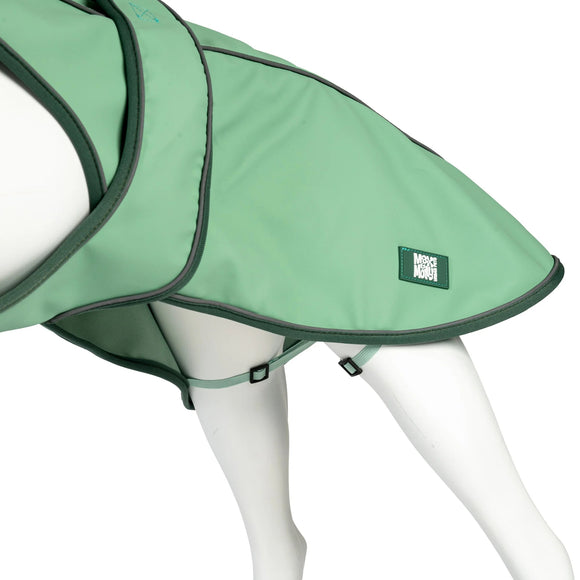 Max&Molly Matrix 2.0 Jade Dog Raincoat – Waterproof Mint Jacket, XL, Lightweight Design