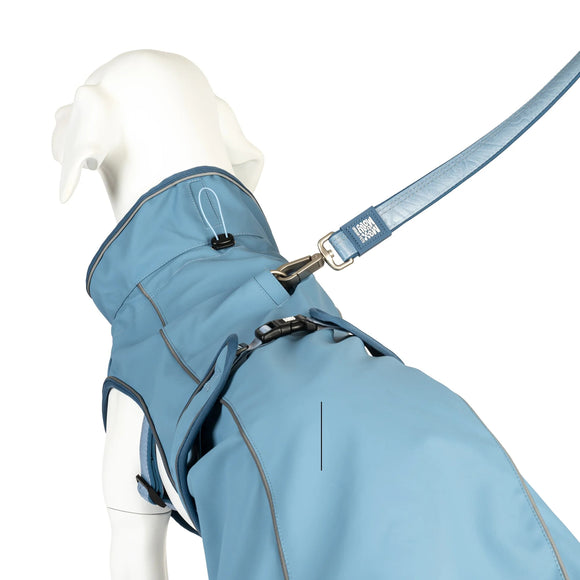 Max&Molly Matrix 2.0 Ocean Dog Raincoat – Waterproof Blue Jacket, XXS Size