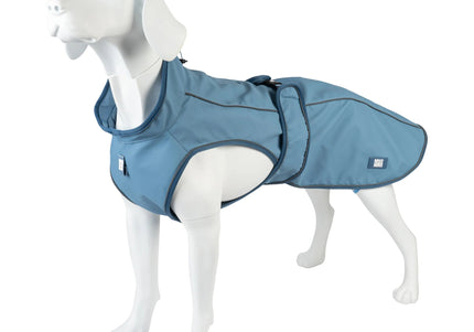 Max&Molly Matrix 2.0 Ocean Dog Raincoat – Waterproof Blue Jacket, XXS Size