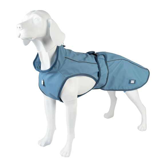 Max&Molly Matrix 2.0 Ocean Dog Raincoat – Waterproof Blue Jacket, XXS Size