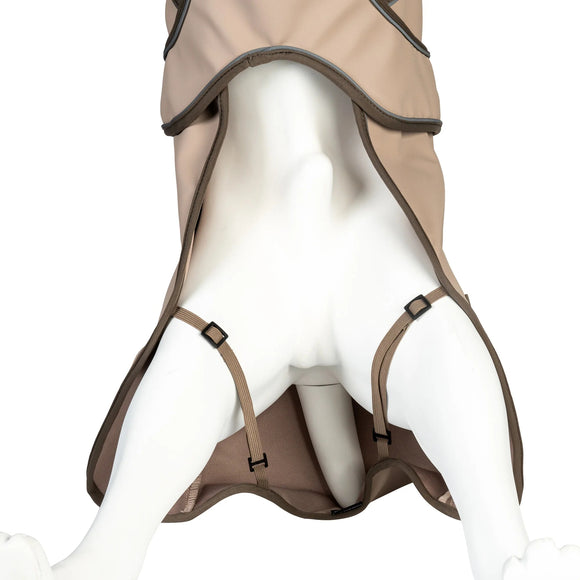 Max&Molly Matrix 2.0 Sand Dog Raincoat – Waterproof Jacket, XL, Lightweight Design