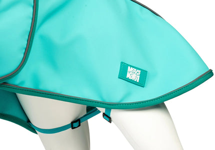 Max&Molly Matrix 2.0 Turquoise Dog Raincoat – Lightweight Waterproof Jacket, Small Size