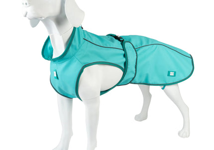 Max&Molly Matrix 2.0 Turquoise Dog Raincoat – Lightweight Waterproof Jacket, Small Size