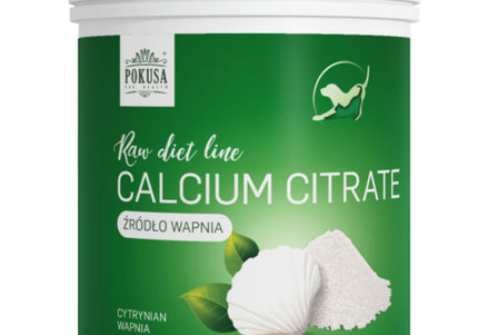 Pokusa RawDiet Calcium Citrate Powder – Pure Supplement, Supports Strong Bones and Teeth, 1kg