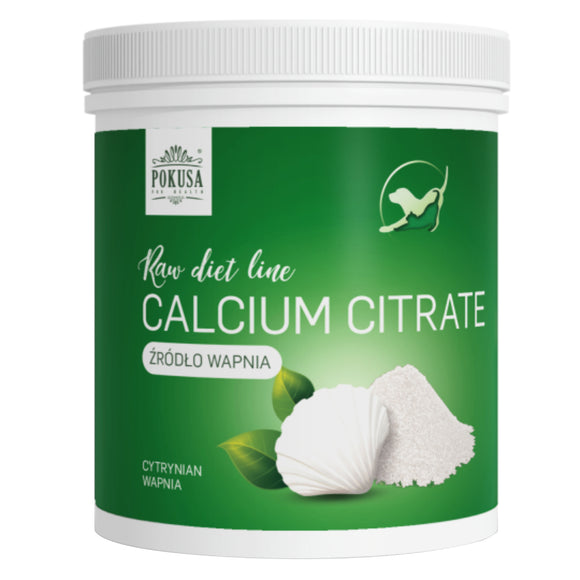 Pokusa RawDiet Calcium Citrate Powder – Pure Supplement, Supports Strong Bones and Teeth, 1kg