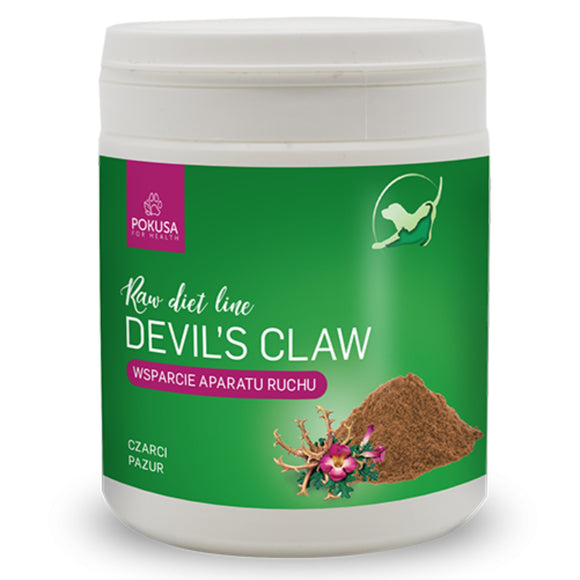 Pokusa RawDietLine Devil's Claw Powder 100g – Natural Anti-Inflammatory, Joint Support Supplement