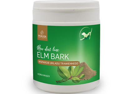 Pokusa RawDietLine Elm Bark Powder 100g – Natural Supplement, Gentle Digestive Support Formula