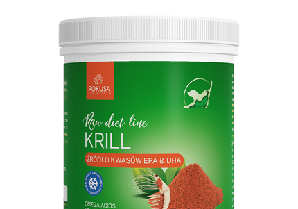 Pokusa RawDietLine Freeze-Dried Krill Meal – Natural Omega EPA DHA Source, 150g