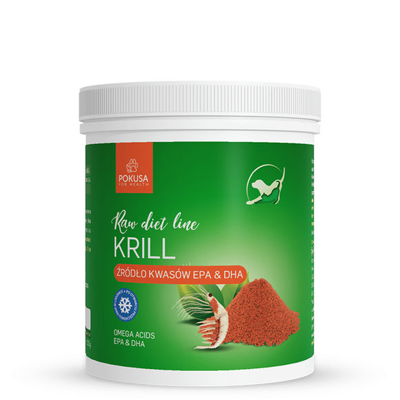 Pokusa RawDietLine Freeze-Dried Krill Meal – Natural Omega EPA DHA Source, 150g