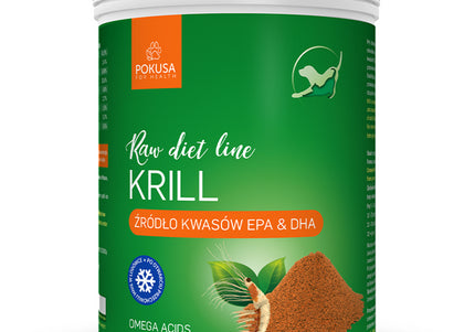 Pokusa RawDietLine Freeze-Dried Krill Meal – Natural Omega EPA DHA Source, 700g