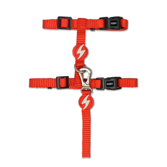 Dashi Solid Cat Harness and Leash Set – Adjustable Brown Design, Secure and Comfortable