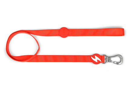 Dashi Solid Leash Red 120cm – Durable Nylon City Dog Leash, Medium Size, Vibrant Color