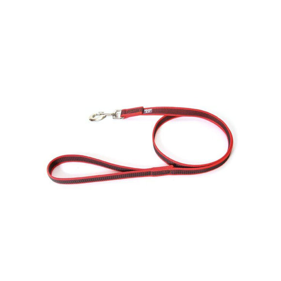Julius K9 Color & Gray Supergrip Leash with Handle – Red, Anti-Slip, 300cm x 14mm, Durable Training Lead