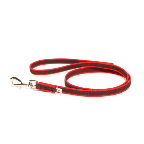 Julius K9 Color & Gray Supergrip Leash with Handle – Red, Anti-Slip, 300cm x 14mm, Durable Training Lead