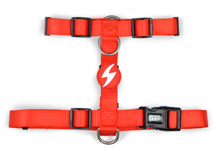 Dashi Solid Back Harness Red – Adjustable Guard Dog Harness, Secure Fit, Small Size
