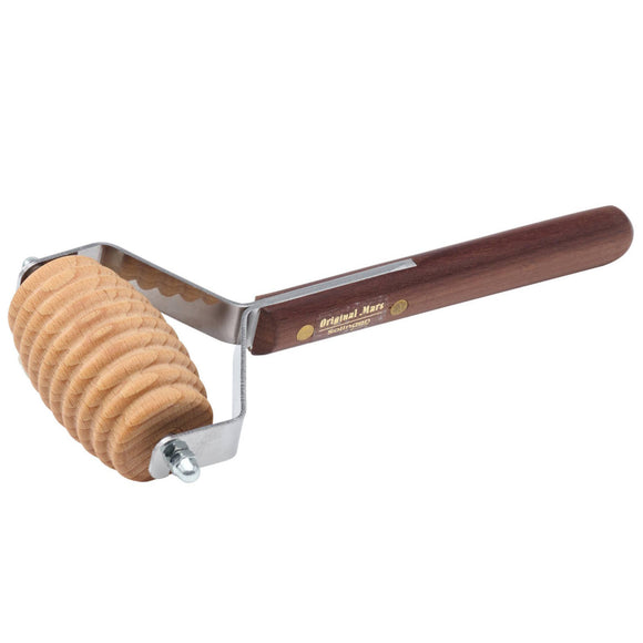 Mars Relaxo King Grooved Wooden Dog Massager – Ergonomic Design with Textured Surface for Relaxation