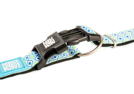 Max&Molly GOTCHA! Smart ID Retro Blue Collar – Large, Durable Adjustable Collar with Smart Tag