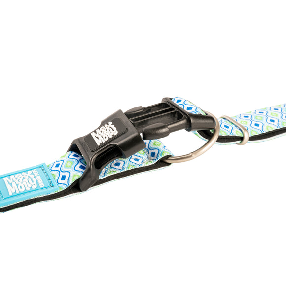 Max&Molly GOTCHA! Smart ID Retro Blue Collar – Large, Durable Adjustable Collar with Smart Tag