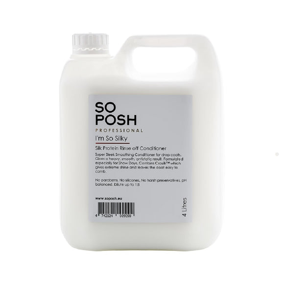 So Posh I'm So Silky Conditioner – Concentrated Weight-Bearing Formula for Long Show Coats, 4L