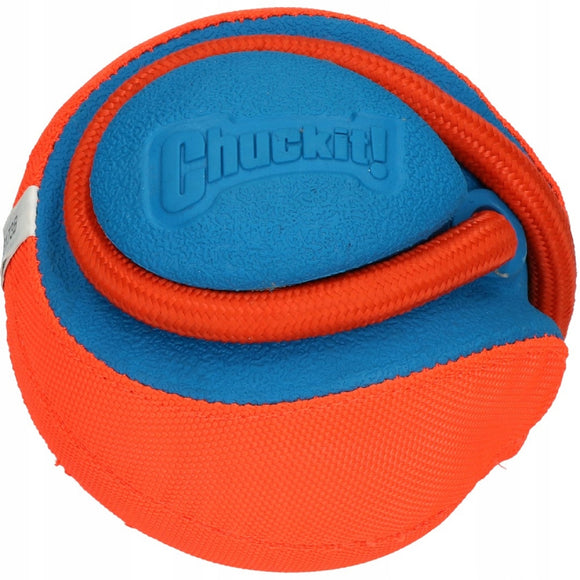 Chuckit! Rope Fetch Ball – Puncture-Proof Interactive Toy with Durable Rope Handle