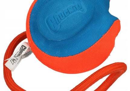 Chuckit! Rope Fetch Ball – Puncture-Proof Interactive Toy with Durable Rope Handle