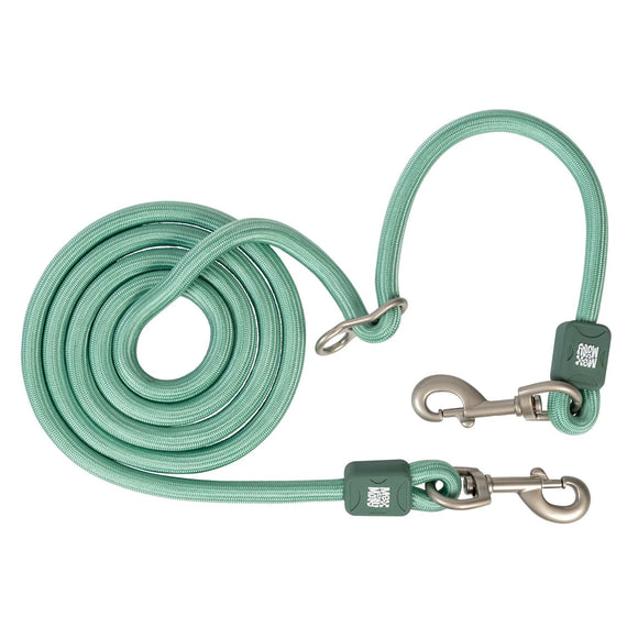 Max&Molly Matrix 2.0 Rope Leash 200cm Jade – Detachable, Durable Mint Lead, Medium Size
