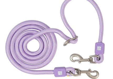 Max&Molly Matrix 2.0 Rope Leash 200cm Lavender – Adjustable, Durable Purple Lead, Small Size