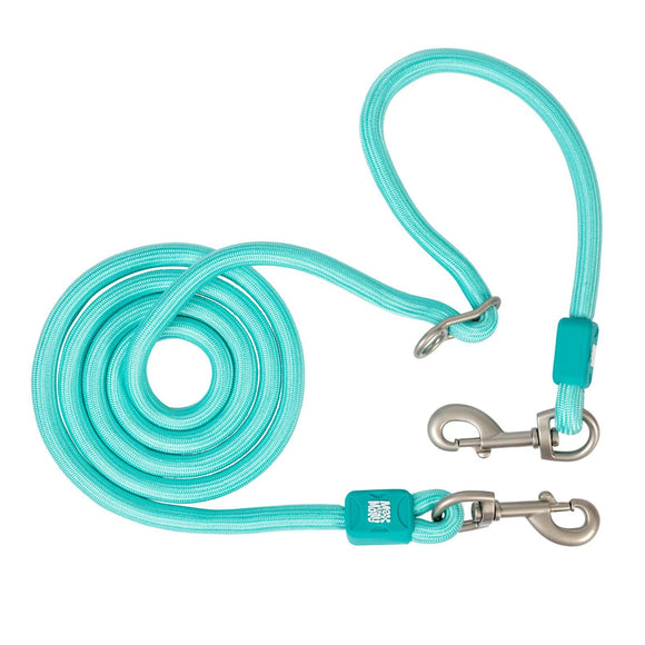 Max&Molly Matrix 2.0 Rope Leash – Adjustable 200cm Turquoise, Durable and Comfortable Design