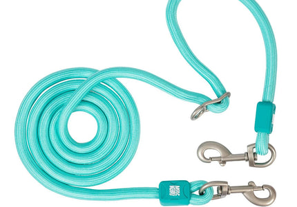 Max&Molly Matrix 2.0 Rope Leash – Adjustable 200cm Turquoise, Durable and Comfortable Design