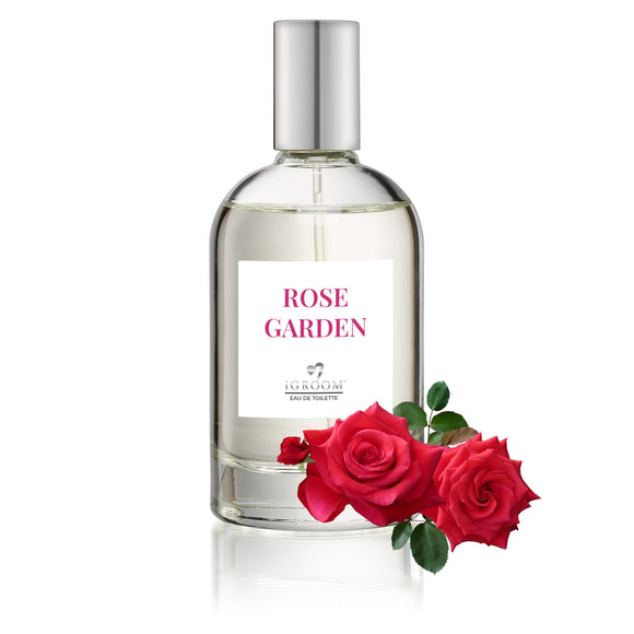 iGroom Eau De Toilette Rose Garden 100ml – Rose-Scented Perfume, Long-Lasting Freshness