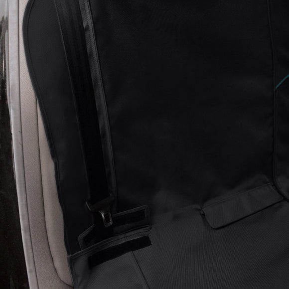 Kurgo Rover Bench Seat Cover Black – Waterproof Quilted Car Protector, Durable and Easy-Clean Design