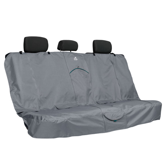 Kurgo Rover Bench Seat Cover Black – Waterproof Quilted Car Protector, Durable and Easy-Clean Design