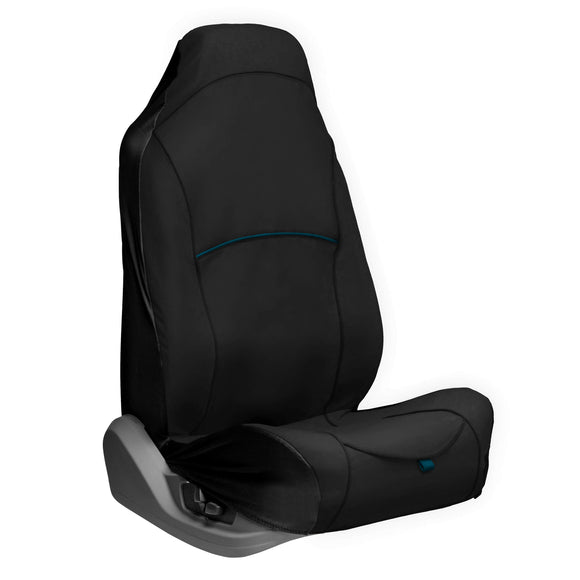 Kurgo Rover Bucket Seat Cover – Waterproof Black Front Car Protector, Durable Design
