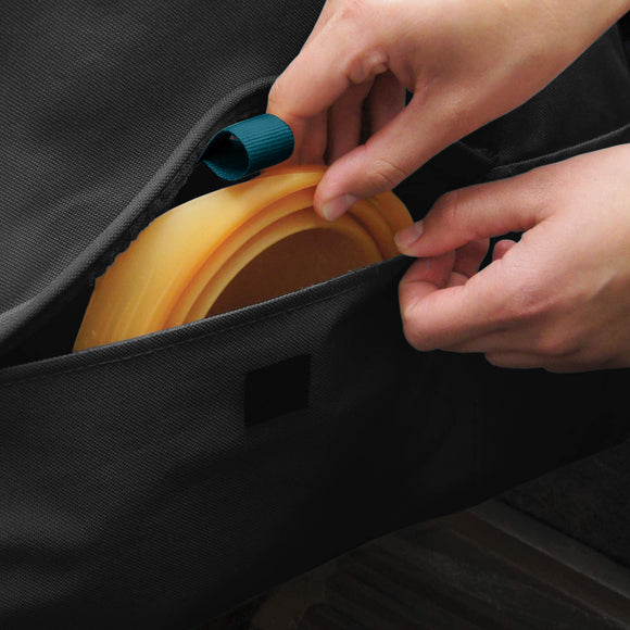 Kurgo Rover Bucket Seat Cover – Waterproof Black Front Car Protector, Durable Design