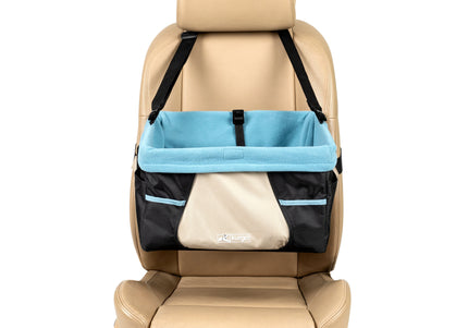Kurgo Rover Booster Seat – Elevated Travel Car Seat with Secure Harness Attachment