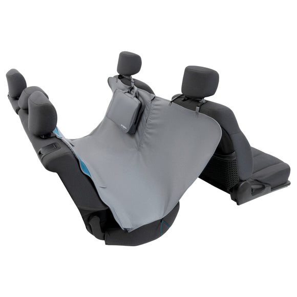 Kurgo Rover Hammock Grey – Waterproof Back Seat Car Cover, Durable Hammock Design