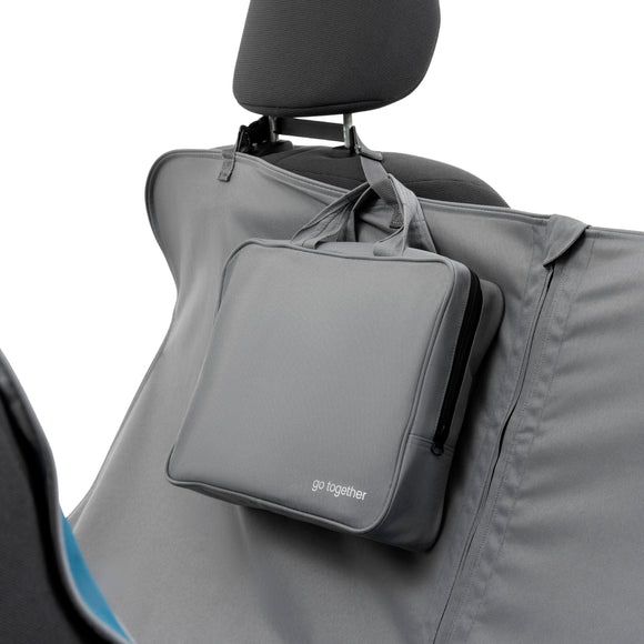 Kurgo Rover Hammock Grey – Waterproof Back Seat Car Cover, Durable Hammock Design