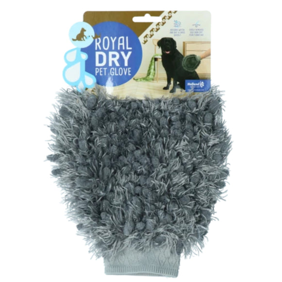 Royal Dry Grooming Glove – Multi-Use Hair Removal and Cleaning Tool, Absorbent Microfiber Design