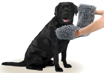 Royal Dry Microfiber Grooming Towel 35x81cm – Absorbent Design with Hand Pockets