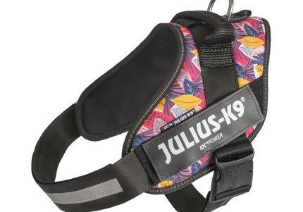 Julius-K9 IDC Powerharness Leaf2 – Premium Patterned Harness, Durable and Comfortable Design