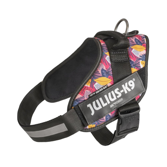 Julius-K9 IDC Powerharness Leaf2 – Premium Patterned Harness, Durable and Comfortable Design