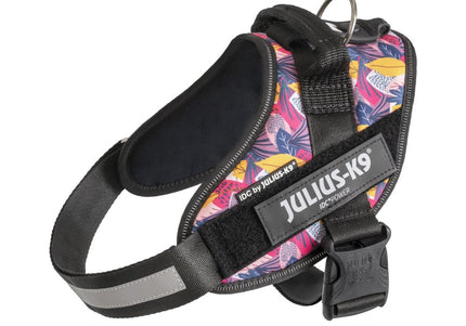 Julius-K9 IDC Powerharness Leaf2 – Premium Patterned Harness, Durable and Comfortable Design