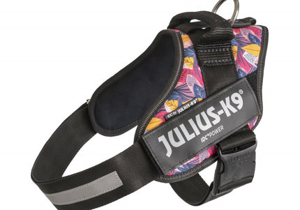 Julius-K9 IDC Powerharness Leaf2 – Premium Patterned Harness, Durable and Comfortable Design