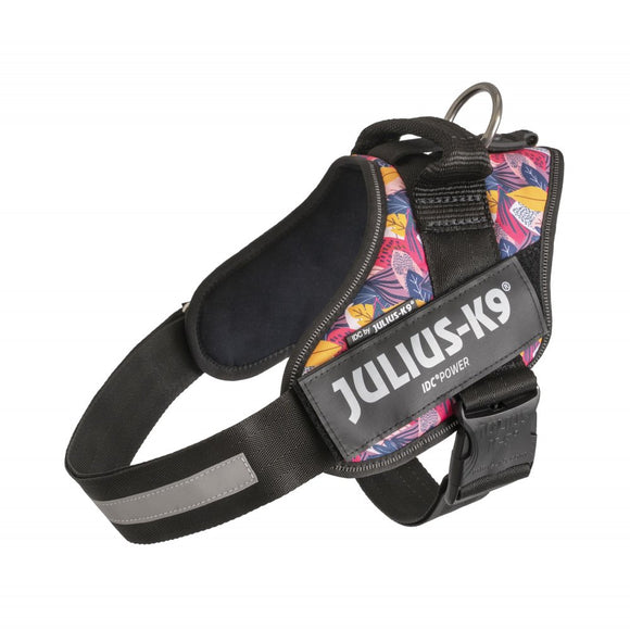 Julius-K9 IDC Powerharness Leaf2 – Premium Patterned Harness, Durable and Comfortable Design