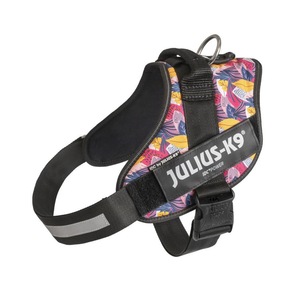 Julius-K9 IDC Powerharness Leaf2 – Premium Patterned Harness, Durable and Comfortable Design
